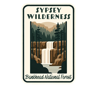 Alabama, Bankhead National Forest, Sipsey Wilderness Sticker