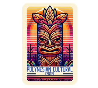 Hawaii, Oahu Polynesian Cultural Center Sticker