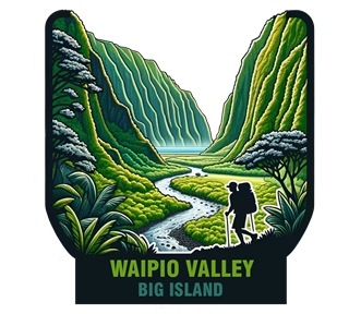 Hawaii, Waipio Valley Sticker