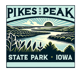 Iowa, Pikes Peak State Park Sticker
