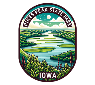 Iowa, Pikes Peak State Park Sticker