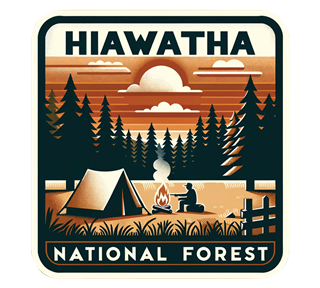 Michigan, Hiawatha National Forest Sticker