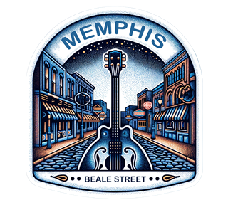 Tennessee, Memphis, Beale Street Sticker
