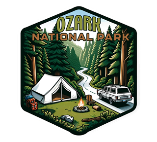 Arkansas, Ozark National Forest Sticker