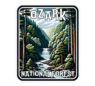 Arkansas, Ozark National Forest Sticker