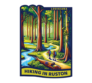 Louisiana, Ruston Sticker