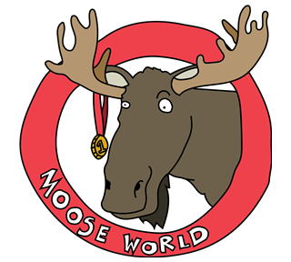 Moose World Sticker