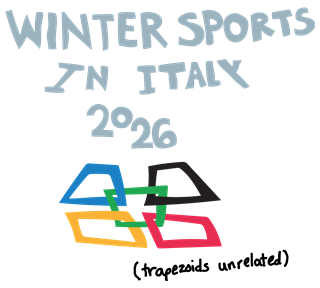 Winter Sports in Italy Sticker