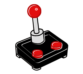 Oldschool Joystick Sticker