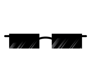 Square Shades Sticker
