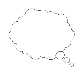 speechbubblethought Sticker