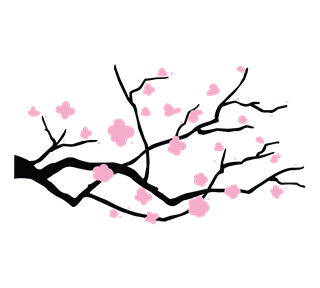 Cherry Blossom Flowers Sticker