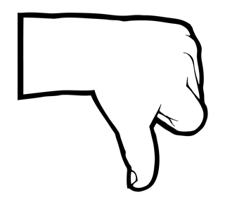 thumbsdown Sticker