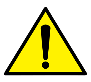 exclaimation sign Sticker