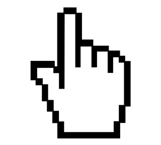 Hand Cursor Sticker