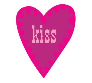kiss Sticker