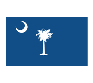 south carolina flag Sticker