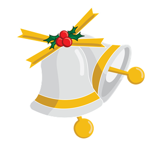 Ringing Christmas Bells Sticker
