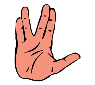 Vulcan Salute Sticker