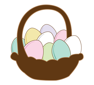 Egg Basket Sticker