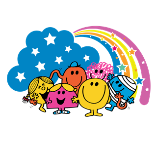 Rainbow Little Miss Sticker