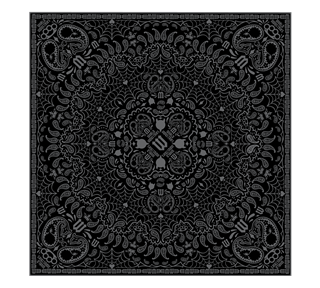 WorldPaisleySquare_Pattern Sticker