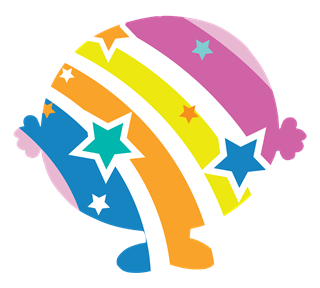 Rainbow Mr. Men Silhouette Sticker