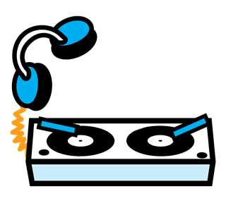 turn_tables Sticker