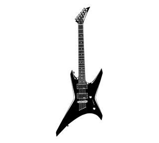 Electric Guitar Sticker