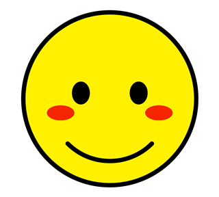 Shy smiley Sticker