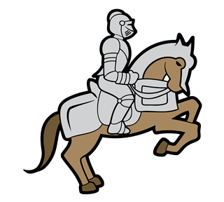 Knight on Horse Sticker