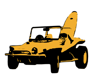 Yellow Jeep Sticker