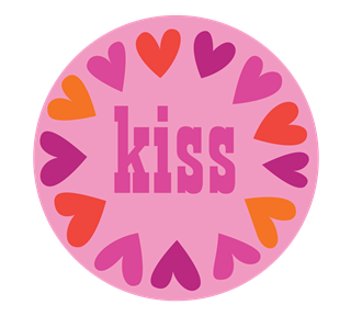 Kiss Sticker