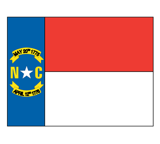 north carolina Sticker