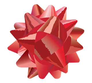 Christmas Gift Ribbon Sticker
