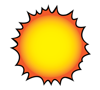 Sun Sticker