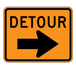 detour Sticker