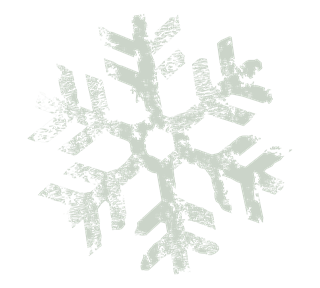 Textured Christmas Snowflake Sticker