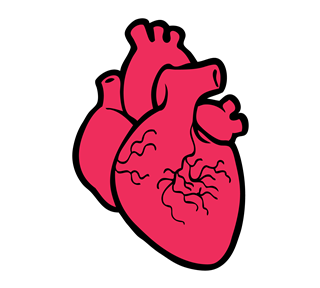 Realistic Heart Sticker