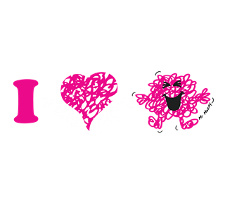 I Love Mr. Messy Heart Sticker