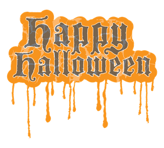 Happy Halloween Drips Sticker