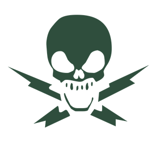 Skull with Bolts Sticker