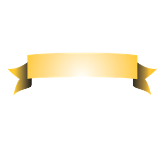 Gold Banner Sticker