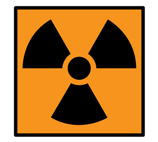 ORANGE RADIATION Sticker