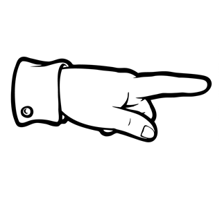 Finger Point Sticker