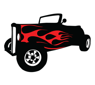 Flame Car Sticker