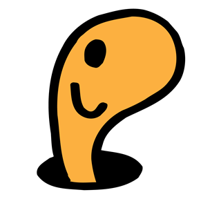 Worm Sticker