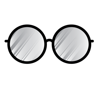 POTTER GLASSES Sticker