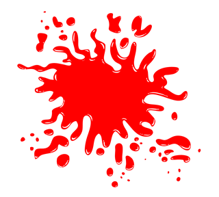 Blood Splatter Sticker