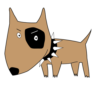 Terrier Illustration Sticker
